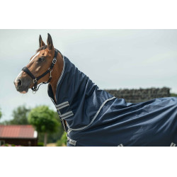 Manta de exterior Therma Pro HKM Cuello desmontable Azul oscuro