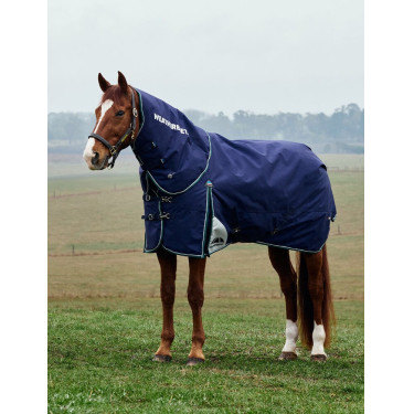 Manta Weatherbeeta ComFiTec Dynamic Turnout 220 g con cuello desmontable Marino / verde bosque Azul Manta Weatherbeeta ComFiTec Dynamic Turnout 220 g con cuello desmontable Marino / verde bosque Azul