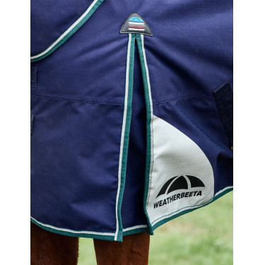 Manta Weatherbeeta ComFiTec Dynamic Turnout 220 g con cuello desmontable Marino / verde bosque Azul Manta Weatherbeeta ComFiTec Dynamic Turnout 220 g con cuello desmontable Marino / verde bosque Azul