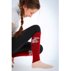 Calcetines Concours Pénélope Rojo / crema Calcetines Concours Pénélope Rojo / crema