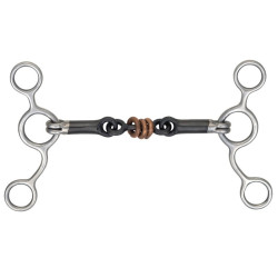Bocado Tom Thumb cobre Shires para el caballo