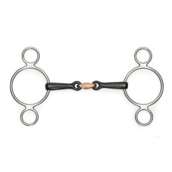 Bocado 2 anillos Sweet Iron Shires para el caballo