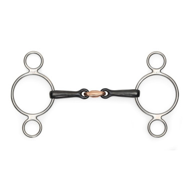 Bocado 2 anillos Sweet Iron Shires para el caballo