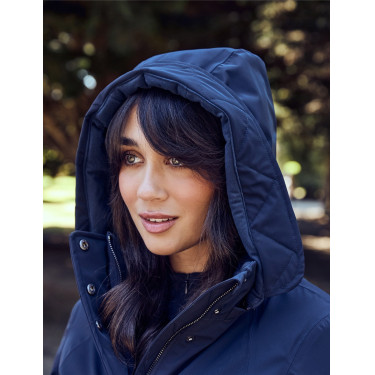 Abrigo largo impermeable Weatherbeeta para mujer Marino Azul marino Abrigo largo impermeable Weatherbeeta para mujer Marino Azul marino