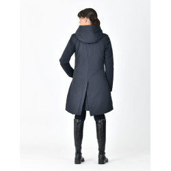 Abrigo largo impermeable Weatherbeeta para mujer Marino Azul marino