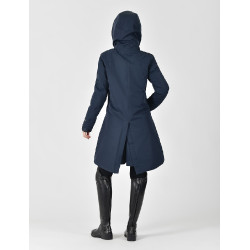 Abrigo largo impermeable Weatherbeeta para mujer Marino Azul marino