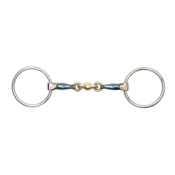 Bocado con cobre azúl Lozenge Shires para el caballo Bocado con cobre azúl Lozenge Shires para el caballo