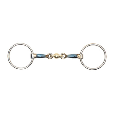 Bocado con cobre azúl Lozenge Shires para el caballo Bocado con cobre azúl Lozenge Shires para el caballo