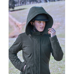 Abrigo largo impermeable Weatherbeeta para mujer Verde medianoche