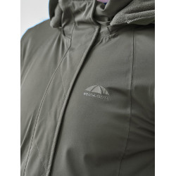 Abrigo largo impermeable Weatherbeeta para mujer Verde medianoche