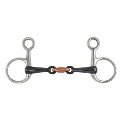 Bocado Baucher Sweet Iron Snaffle Shires para el caballo