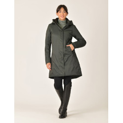 Abrigo largo impermeable Weatherbeeta para mujer Verde medianoche