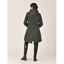 Abrigo largo impermeable Weatherbeeta para mujer Verde medianoche