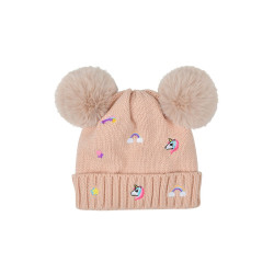 Gorro Fun Dublin bordado para niño Rosa empolvado