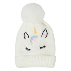 Gorro Unicornio Dublin bordado para niño Blanco