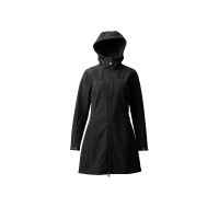 Plumífero calefactable largo Jadine Horze invierno Negro
