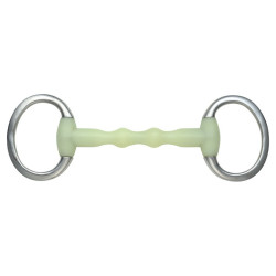 Bocado recto Equikind Egg Shires para el caballo