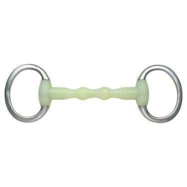 Bocado recto Equikind Egg Shires para el caballo