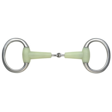 Bocado oliva Equikind Jointed Shires para el caballo