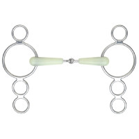Bocado 3 anillos Equikind Dutch Gag para el caballo