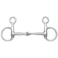 Bocado Baucher Cheek Snaffle Shires Acero inoxidable