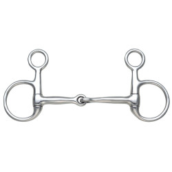 Bocado Baucher Cheek Snaffle Shires Acero inoxidable