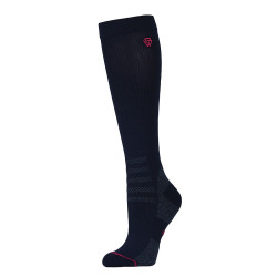 Calcetines de compresión WeatherBeeta hasta la rodilla Marino / rosa vivo