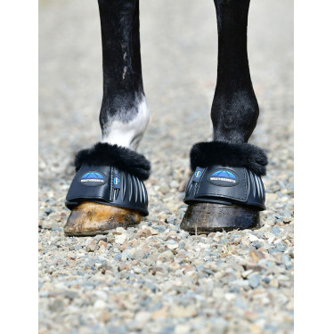 Campanas de goma con borreguillo Weatherbeeta Tough-Tec Prime Fleece Trim Negro / negro