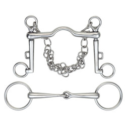 Bocado Weymouth Shires Acero inoxidable