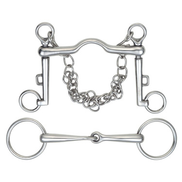 Bocado Weymouth Shires Acero inoxidable
