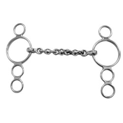 Bocado 3 anillos Waterford Shires Acero inoxidable Bocado 3 anillos Waterford Shires Acero inoxidable