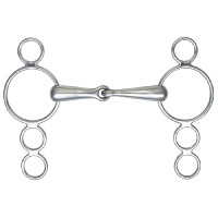 Bocado 3 anillos Dutch Gag Shires Acero inoxidable