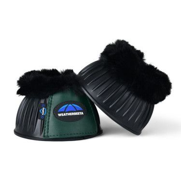 Campanas de goma con borreguillo Weatherbeeta Tough-Tec Prime Fleece Trim Negro / verde bosque