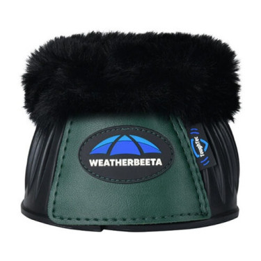 Campanas de goma con borreguillo Weatherbeeta Tough-Tec Prime Fleece Trim Negro / verde bosque