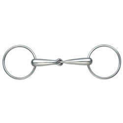 Bocado de carrera Hollow Mouth Shires Acero inoxidable