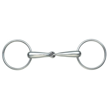 Bocado de carrera Hollow Mouth Shires Acero inoxidable