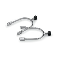 Espuelas con bola modelo plástico Shires Acero inoxidable