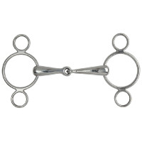 Bocado 2 anillos Hollow Mouth Shires Acero inoxidable
