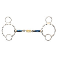 Bocado universal con rollos Shires para el caballo