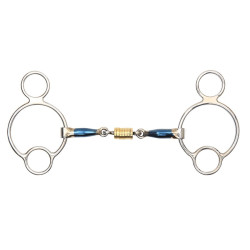 Bocado universal con rollos Shires para el caballo