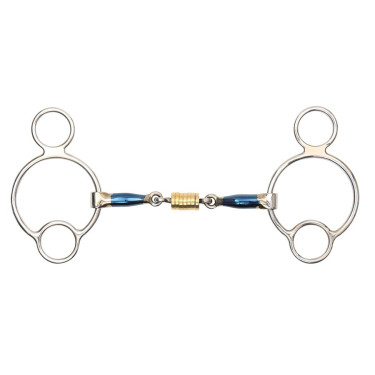 Bocado universal con rollos Shires para el caballo