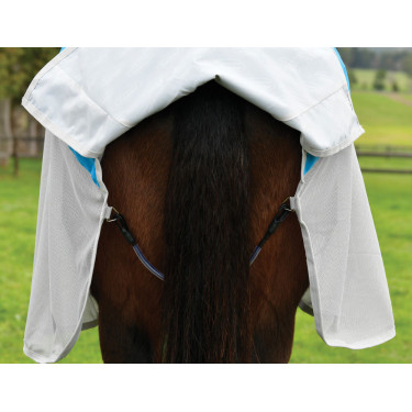 Manta antimoscas e impermeable Weatherbeeta ComFiTec Dual Shield con cuello desmontable Azúl / gris Manta antimoscas e impermeable Weatherbeeta ComFiTec Dual Shield con cuello desmontable Azúl / gris