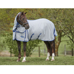 Manta antimoscas Weatherbeeta ComFiTec Airflow II con cuello desmontable Gris / azul / gris