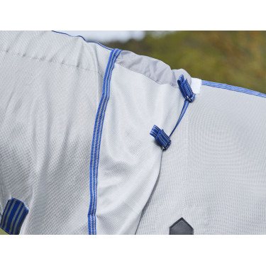 Manta antimoscas Weatherbeeta ComFiTec Airflow II con cuello desmontable Gris / azul / gris Manta antimoscas Weatherbeeta ComFiTec Airflow II con cuello desmontable Gris / azul / gris