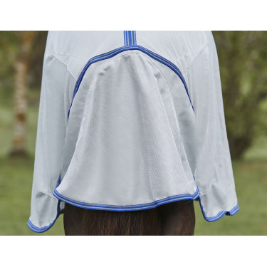 Manta antimoscas Weatherbeeta ComFiTec Airflow II con cuello desmontable Gris / azul / gris Manta antimoscas Weatherbeeta ComFiTec Airflow II con cuello desmontable Gris / azul / gris