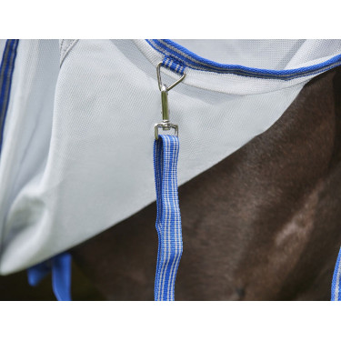 Manta antimoscas Weatherbeeta ComFiTec Airflow II con cuello desmontable Gris / azul / gris Manta antimoscas Weatherbeeta ComFiTec Airflow II con cuello desmontable Gris / azul / gris