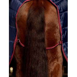 Manta de cuadra Weatherbeeta ComFiTec 210D Channel 100 g combo Marino / burdeos