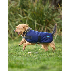 Manta impermeable para perro WeatherBeeta ComFiTec Classic Marino Azul marino