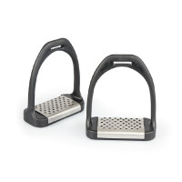 Estribos inserción metal Shires Negro