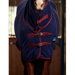 Manta secante Weatherbeeta antiestática de forro polar combo Marino / burdeos